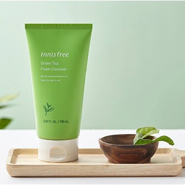 [Mẫu mới] Sữa rửa mặt trà xanh Innisfree-Làm sạch da,ngăn ngừa mụn,chống õi hóa Innisfree Green Tea Foam Cleanser