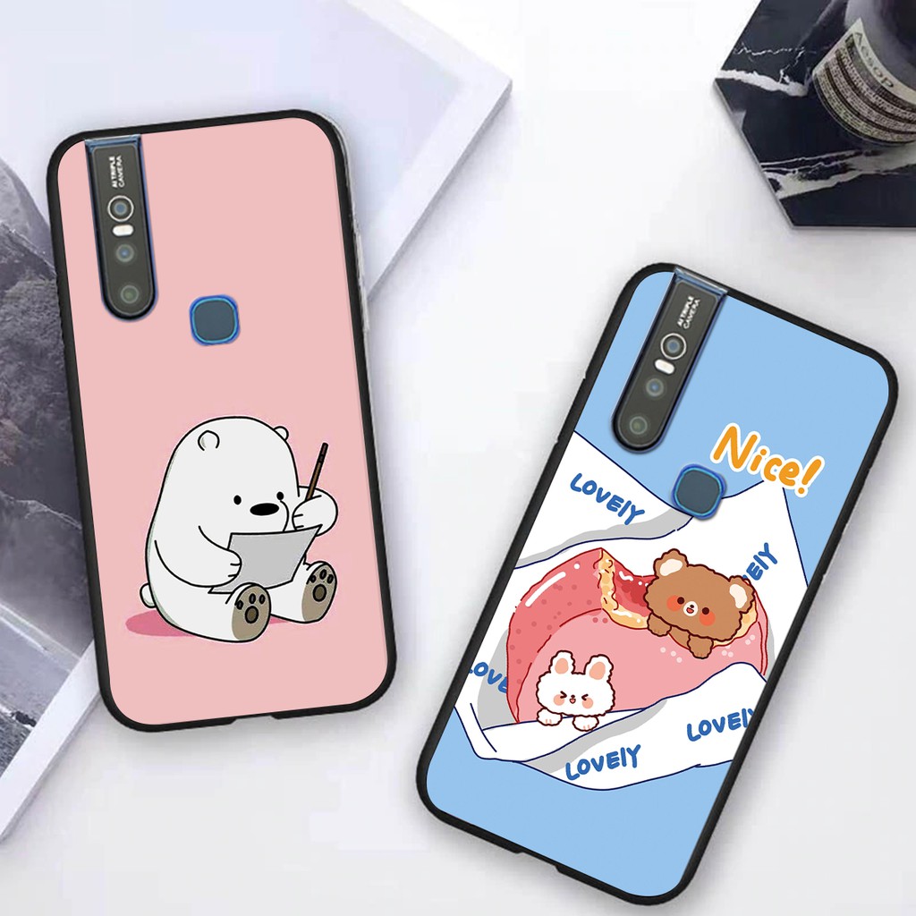 ỐP LƯNG ĐIỆN THOẠI VIVO V15 -V15 PRO IN MẪU ĐÁNG YÊU THEO YÊU CẦU HOT