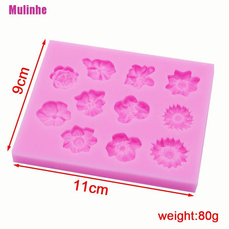 Khuôn Silicone Tạo Hình Hoa Hướng Dương 3D Làm Bánh DIY