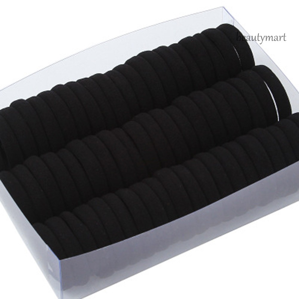 [Hàng mới về] Set 40 / 60 Dây Buộc Tóc Co Giãn Không Đường May Tiện Dụng