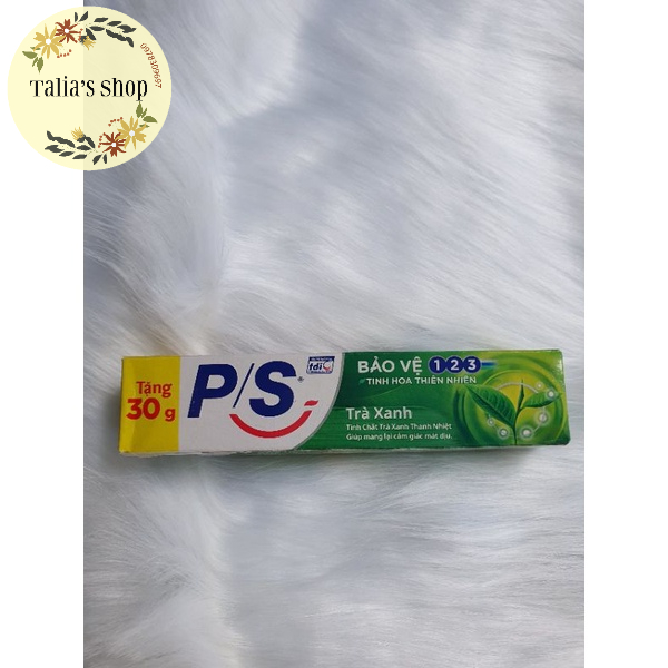 30g - Kem đánh răng P/S trà xanh/baking soda/muối hồng/than hoạt tính