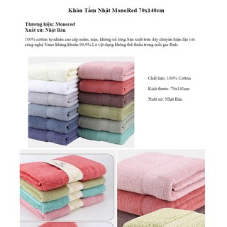 Khăn Mặt Monored cao cấp 100% Cotton Mềm Mại