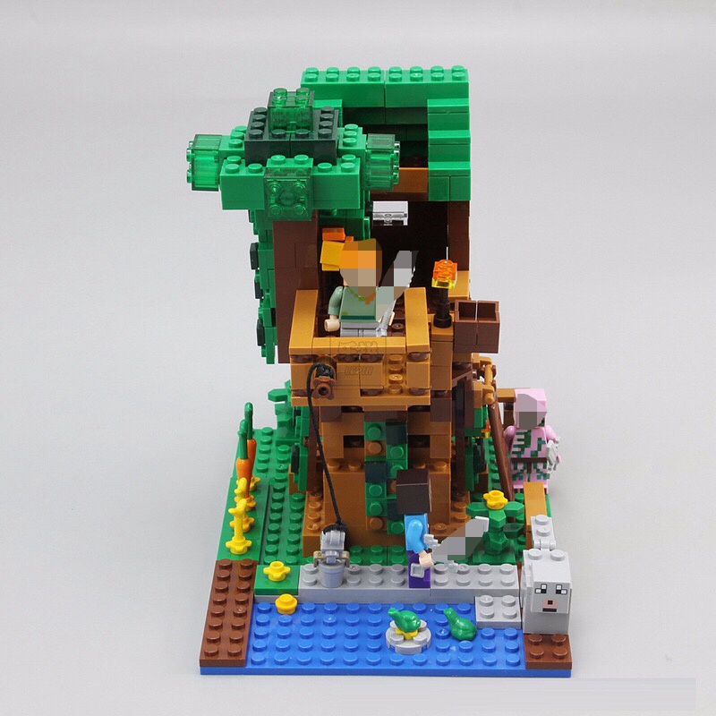 Tương thích với  Minecraft Bộ đồ chơi lắp ráp khối xây dựng dành cho trẻ em