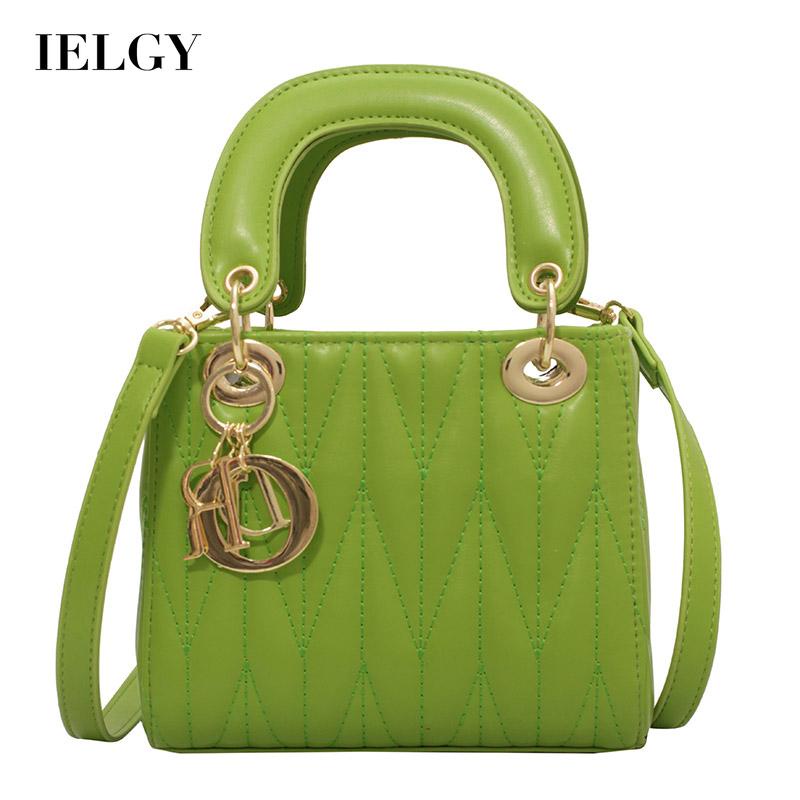 Túi Đeo Vai Hình Vuông Họa Tiết Vân Kim Cương Phong Cách Hàn Quốc Cho Nữ