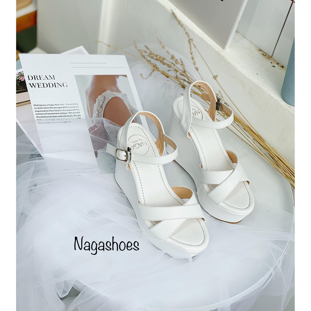 GIÀY SANDAL NAGASHOES NAS174 ĐẾ XUỒNG QUAI CHÉO CAO 12P