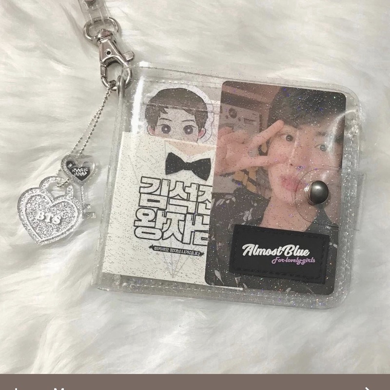 Ví đựng thẻ phong cách Hàn Quốc bằng nhựa PVC trong suốt nhiều màu | BigBuy360 - bigbuy360.vn