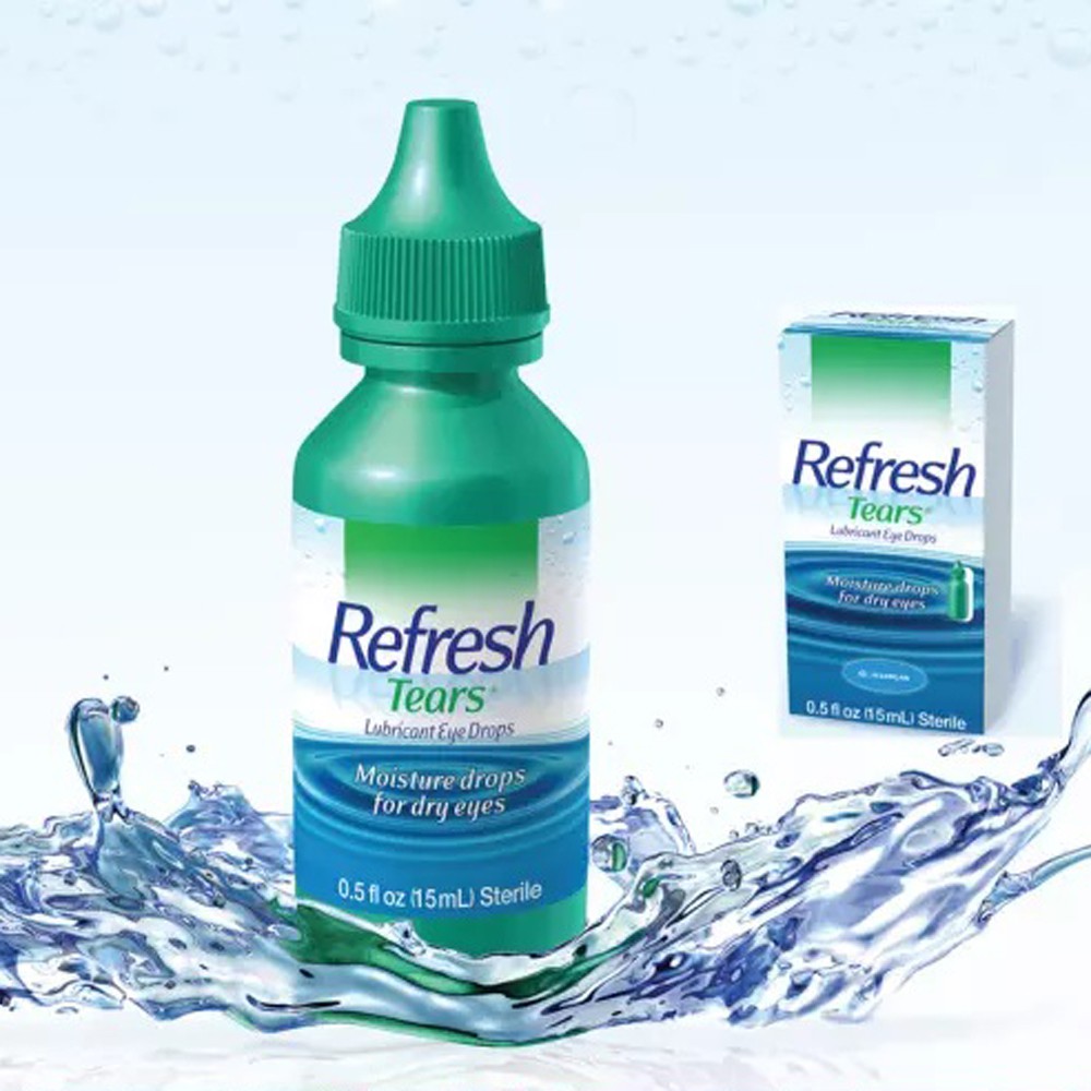 [Combo 2 lọ giảm 5%] Nhỏ mắt Refresh tears - Nước mắt nhân tạo [Hàng NK Chính hãng]