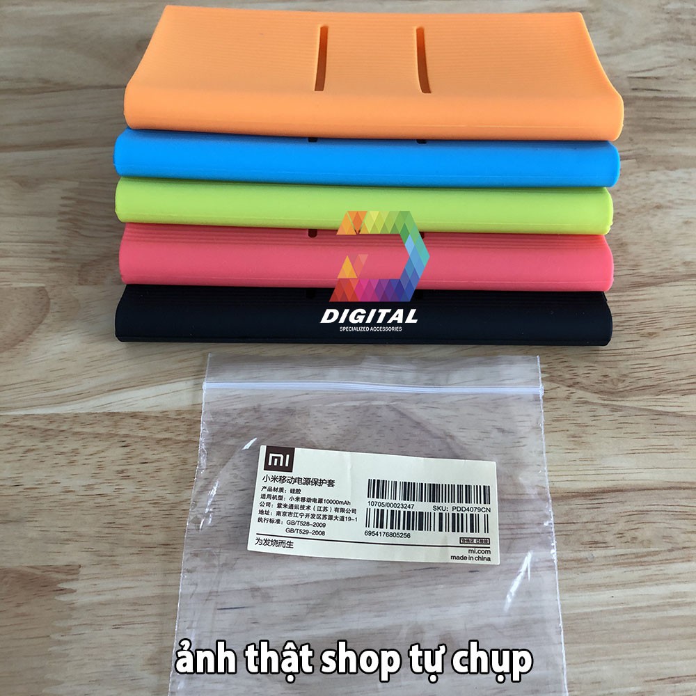 Bao Silicon Pin Dự Phòng Xiaomi 10000mAh Gen 3 / Gen 2 Chính Hãng