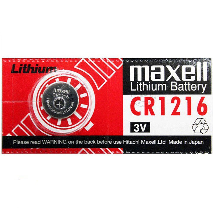 Vỉ 1 viên Pin CR1216 Maxell lithium 3V thumbnail