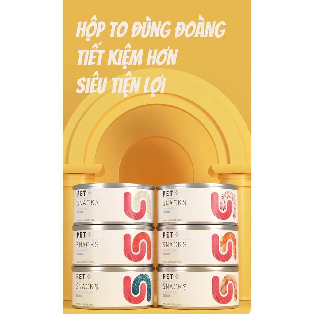 [HÀ NỘI] Pate hộp PET SNACK 170g cho Mèo xinh từ 3 tháng tuổi