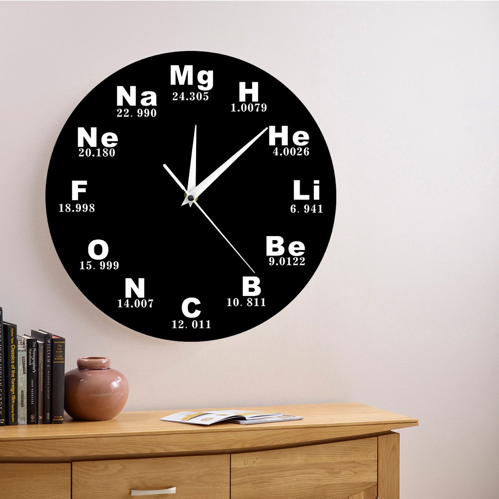 Đồng Hồ Treo Tường Hình Nguyên Tố Hóa Học