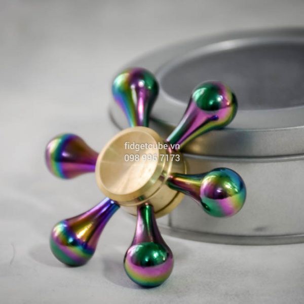 Con Quay Molecule Spinner Đồng, Bạc, 7 Màu