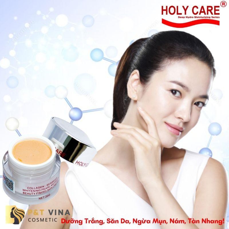 KEM HOLY CARE DƯỠNG TRẮNG DA CHỐNG NHĂN SÁNG DA TINH CHẤT RONG BIỂN NGỌC TRAI