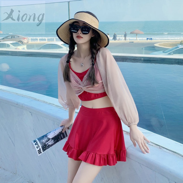 Set Đồ Tắm Phong Cách Hàn Quốc Xinh Xắn Dành Cho Nữ