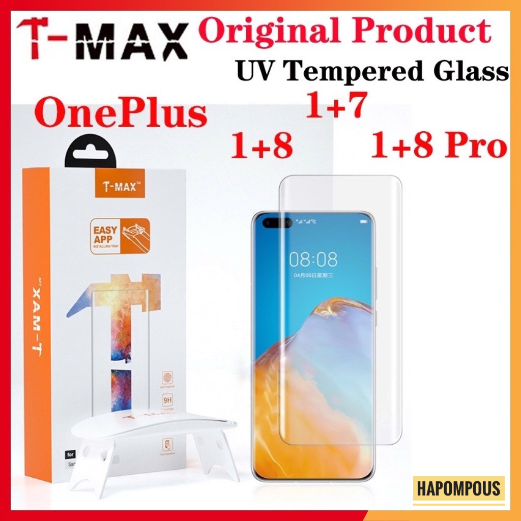 Cường lực Full Màn keo T-MAX UV dành cho OnePlus 7 Pro / 7T Pro / 8 / 8 Pro / 9 Pro T MAX