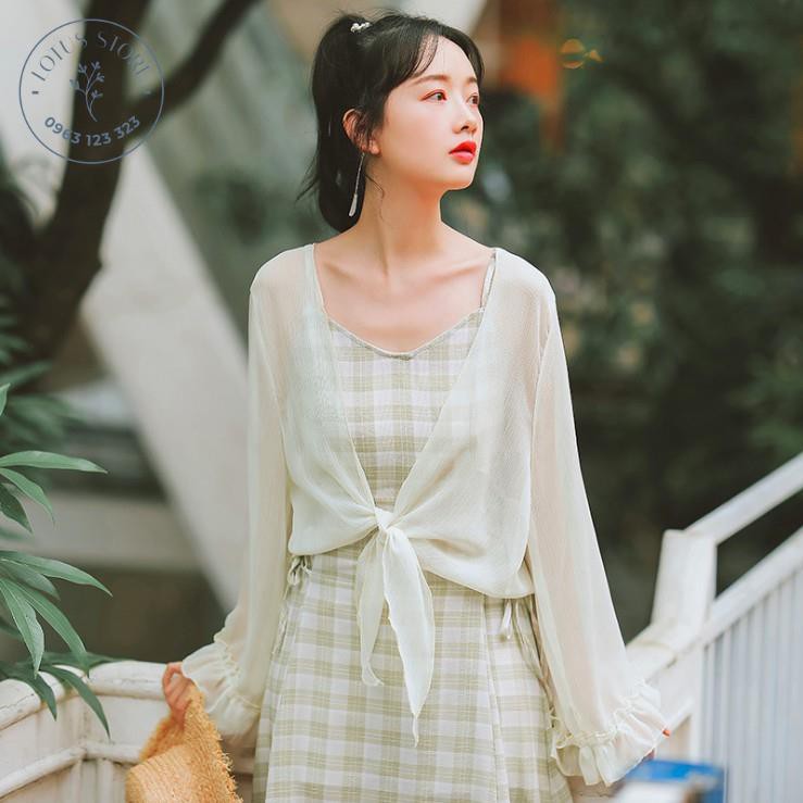 Áo khoác mùa hè CDG04 áo cardigan mỏng - Lotus Store