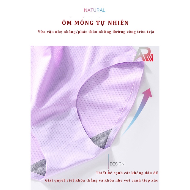 Quần Lót Đúc Su Thông Hơi Co Dãn Cực Mềm Mịn RANRAN 1522, 1523L