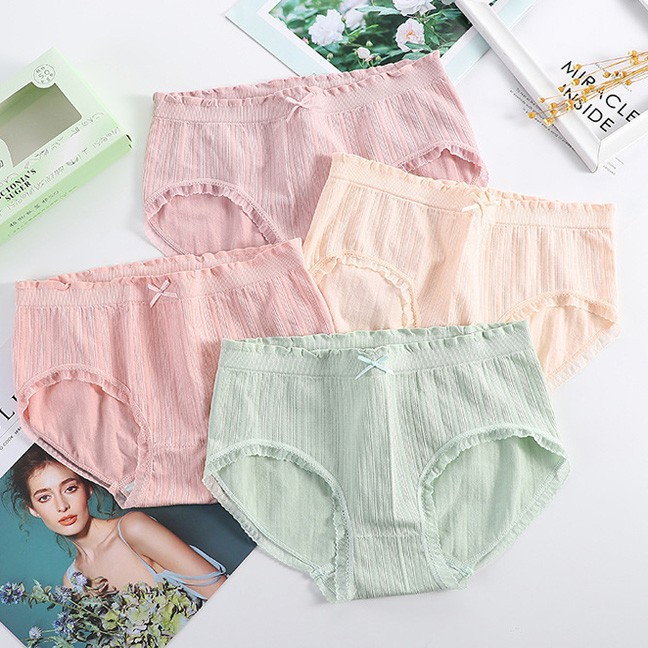 Quần lót nữ cotton không đường may kháng khuẩn đẹp | BigBuy360 - bigbuy360.vn