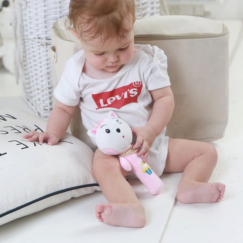 Đồ Chơi Cầm Tay Cho Bé Sơ Sinh Chút Chít Cho Bé Xúc Xắc Bông Augleka TCT34