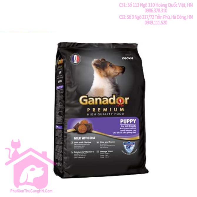 Thức ăn cho chó Ganador Puppy 400g vị sữa và DHA - Phụ kiện thú cưng Hà Nội