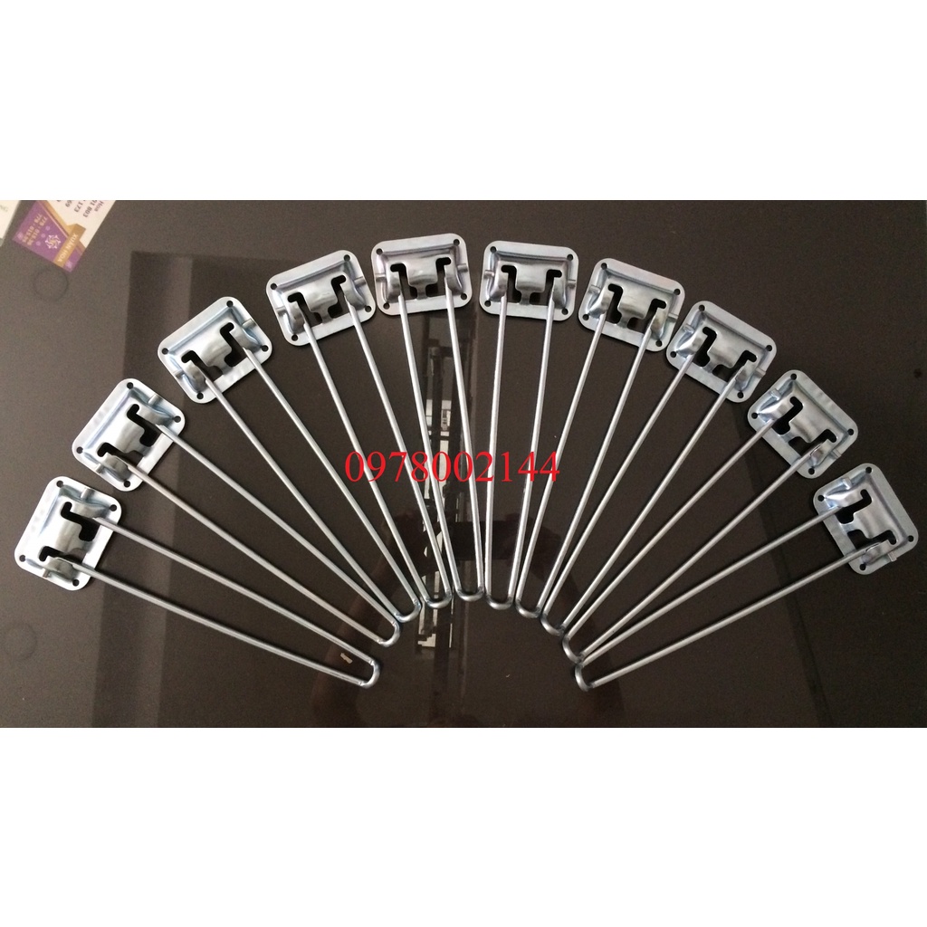 Chân bàn gấp gọn, chân bàn xếp bằng Sắt mạ kẽm dài 28cm