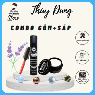 Combo gôm sáp the pro lock + wax variety matte lasting tạo kiểu giữ nếp cho tóc. hàng chính hãng