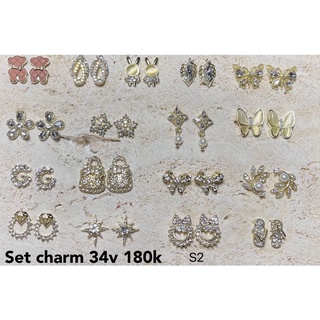 Phụ kiện gắn móng set charm to (Set 30v )