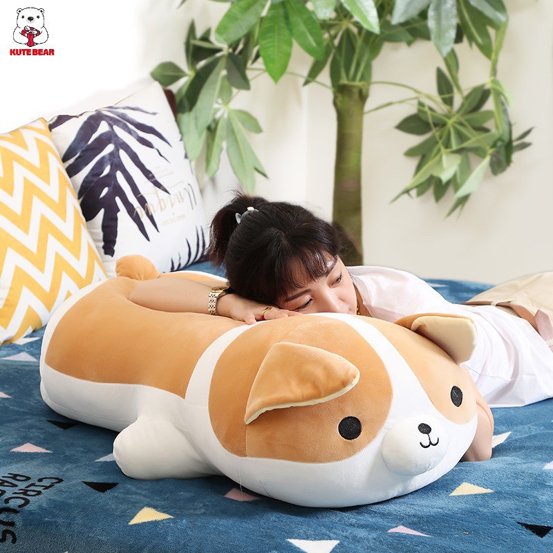 Gấu Bông Cún Con Corgi đáng yêu - Quà Tặng Giáng Sinh Noel Size ~45cm - Kute Phô Mai Que