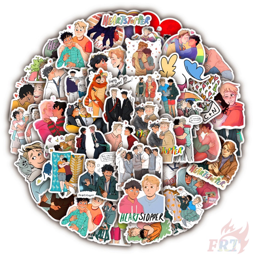 50Pcs/Set ❉ Heartstopper Series 03 Stickers ❉ Waterproof DIY Fashion Decals Doodle Stickers