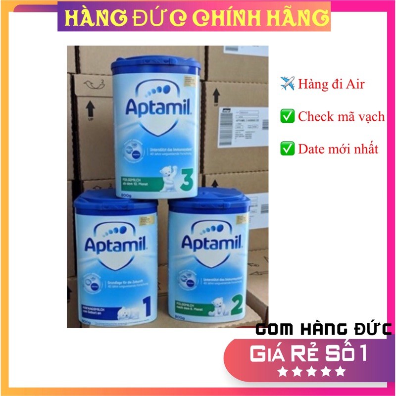 🌈(Bill Đức)Sữa APTAMIL xanh cao 800g- Mẫu mới Nội Địa Đức🔥