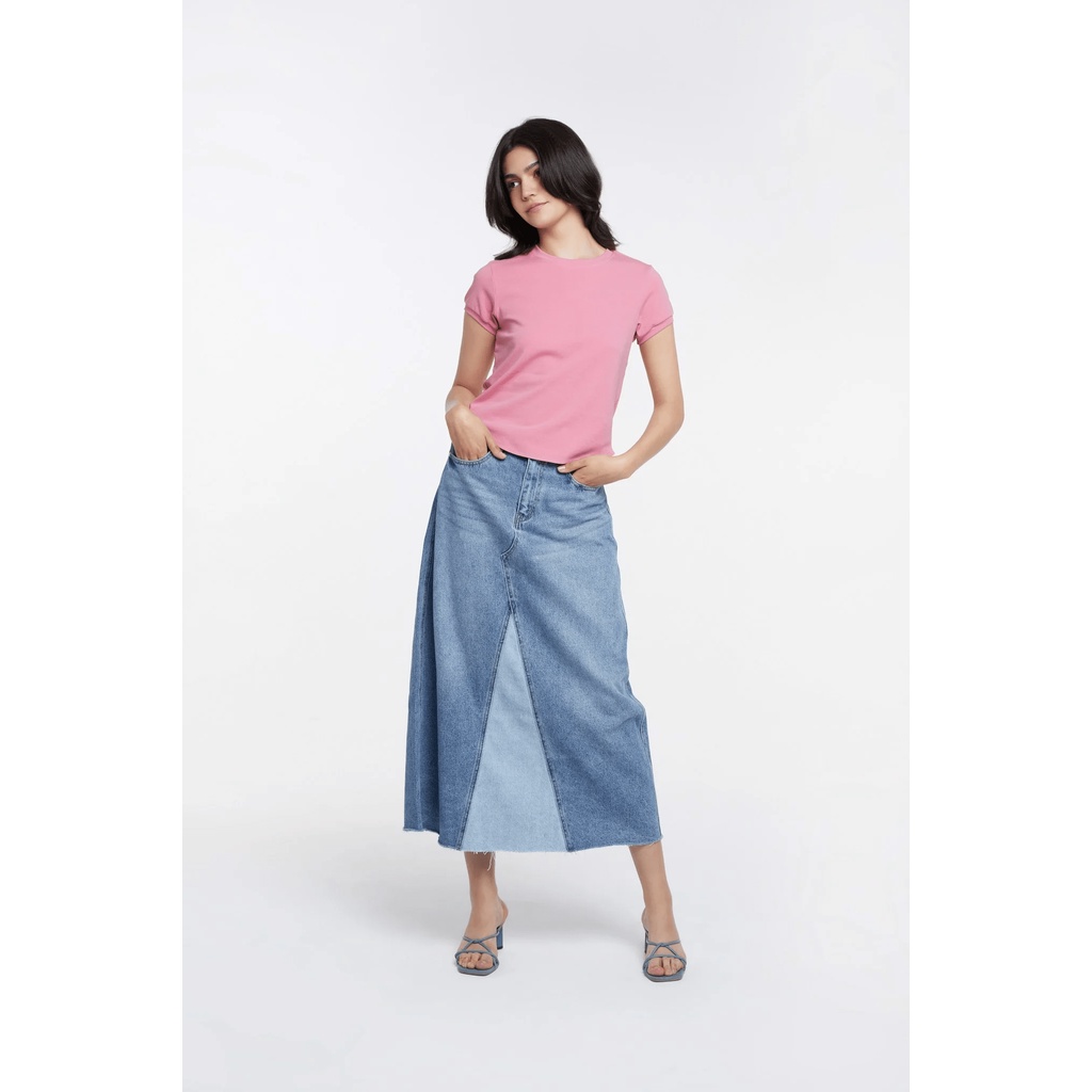 TheBlueTshirt - Áo Thun Nữ Tay Ngắn Màu Hồng - 1990s Tshirt - Baby Pink