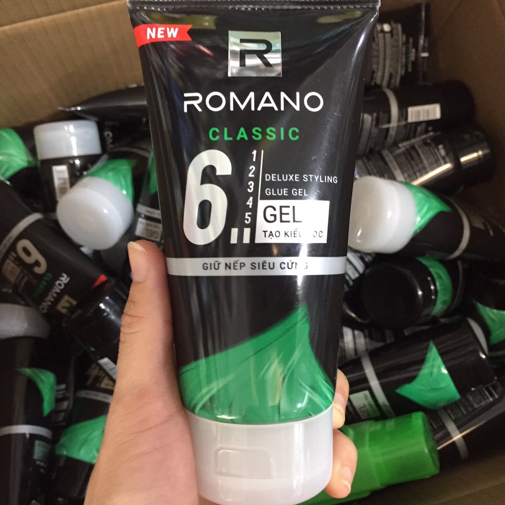 Gel vuốt tóc Romano Classic Siêu cứng 150g nắp trắng