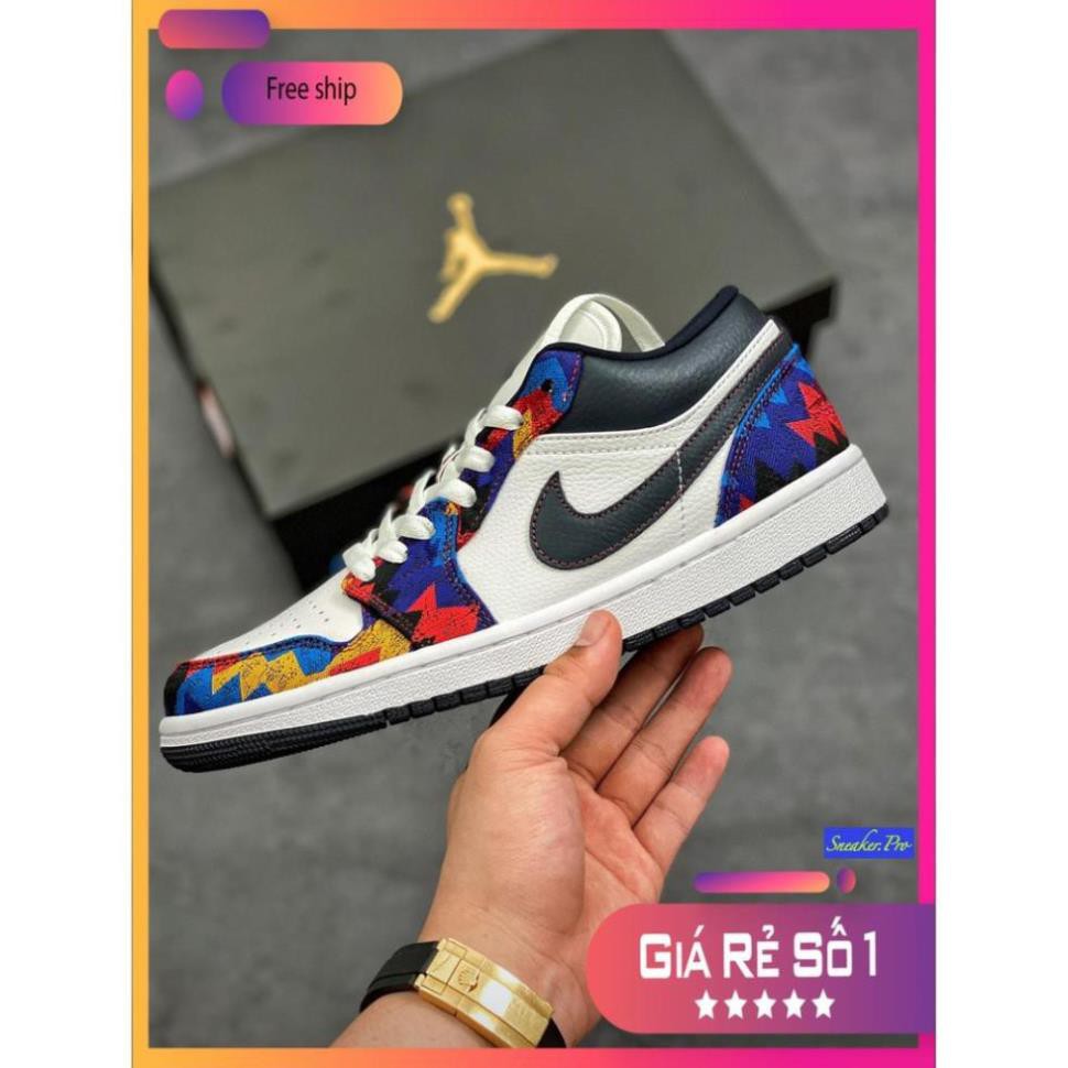 (FULL BOX + QUÀ TẶNG) Giày thể thao sneaker Air Jordan 1 Low Nothing But Net cổ thấp siêu đẹp dành cho nam và nữ | BigBuy360 - bigbuy360.vn