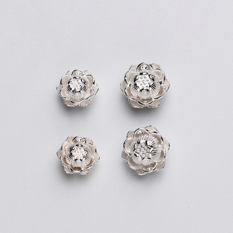 [GIÁ SỈ] Charm hoa sen bạc cao cấp  - Hàng bạc thái loại 1 siêu đẹp PH281