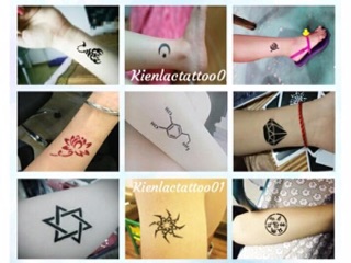 Hình xăm dán tattoo mini