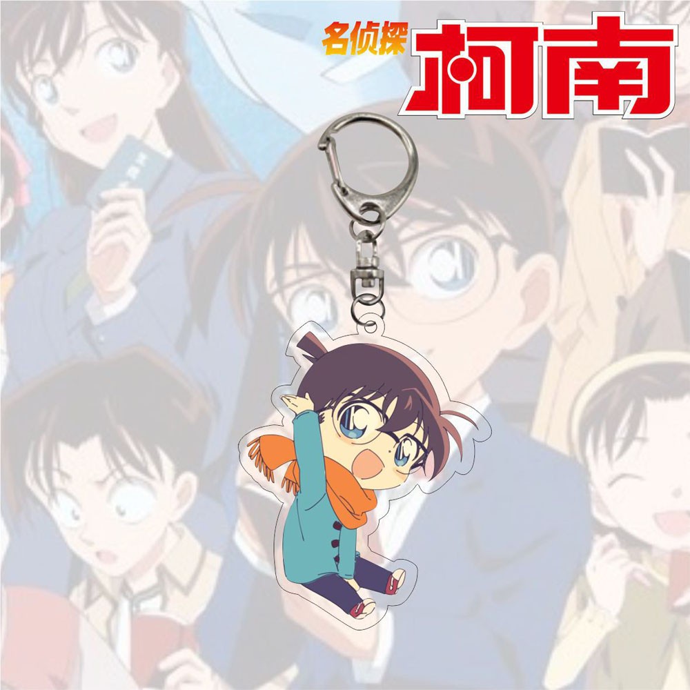 Móc khóa hình nhân vật anime Detective Conan bằng acrylic