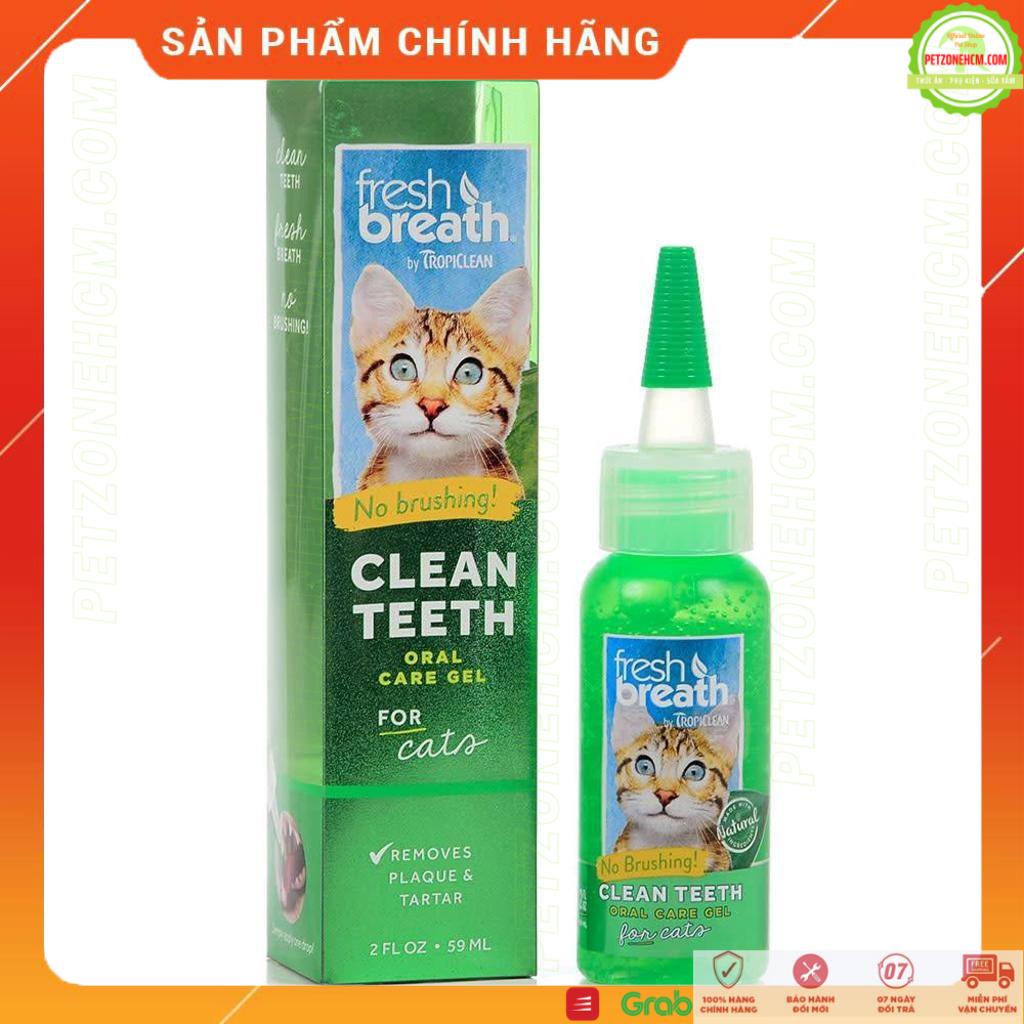 [MINI 15ML] GEL TROPICLEAN ⚜ FREESHIP ⚜ FRESH BREATH CLEAN TEETH đặc trị mảng bám cao răng hôi miệng cho chó