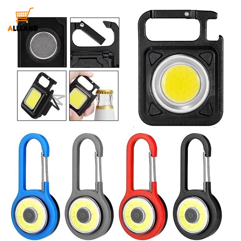 Đèn LED COB Mini 3 Chế Độ Chống Thấm Nước Có Móc Khóa Tiện Dụng Cho Dã Ngoại/ Cắm Trại