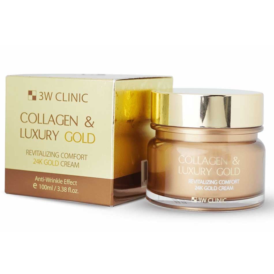 Kem Dưỡng Và Tái Tạo Da 3w Collagen &amp; Luxury Gold 100ml