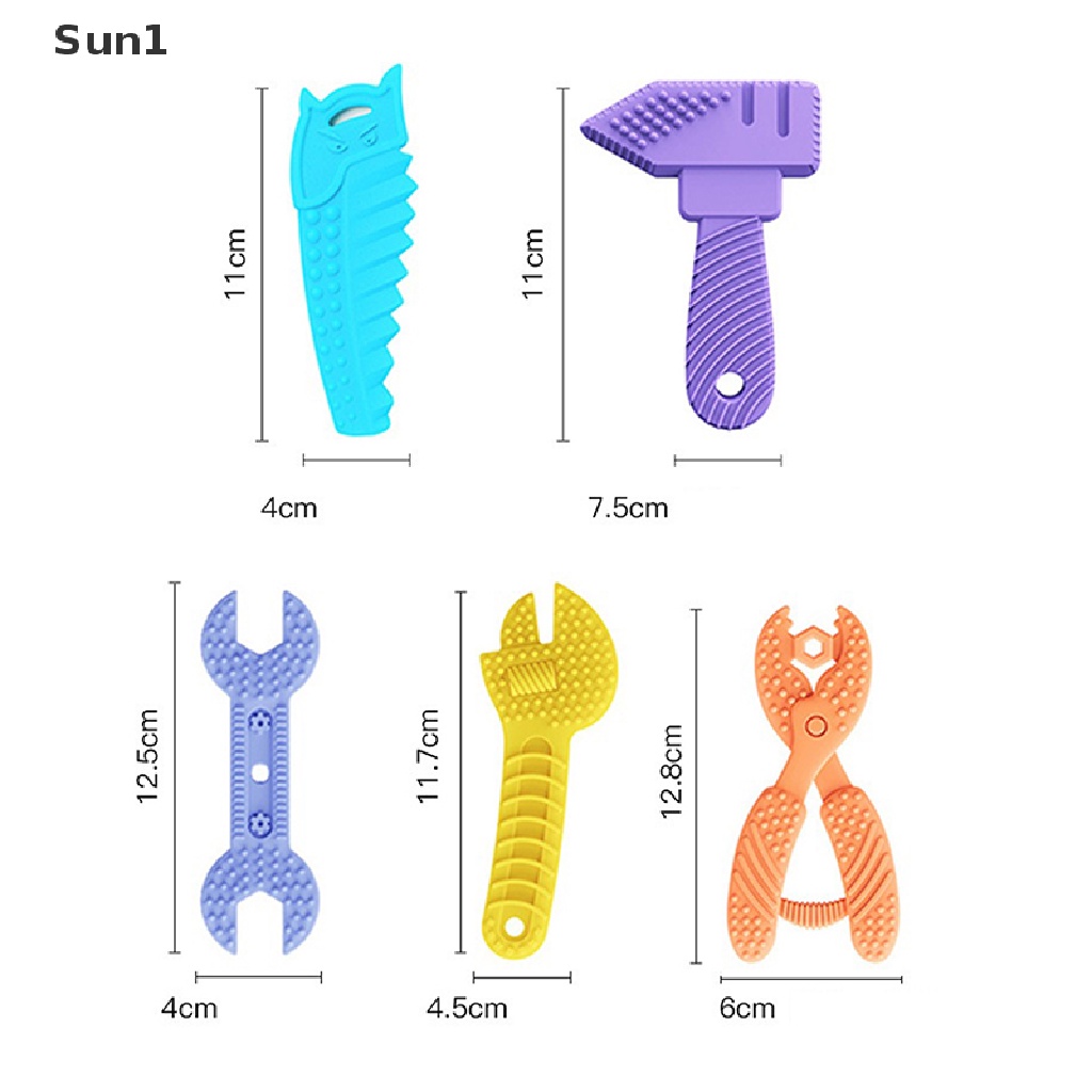 Set 4 / 5 Đồ Chơi Ngậm Mọc Răng Bằng Silicone An Toàn Dành Cho Trẻ