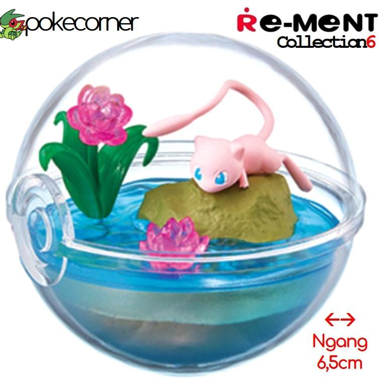 [Vol6] Quả Cầu Pokemon Terrarium Collection 6 Mew chính hãng Re-Ment - trong suốt, mở nắp được - PokeCorner