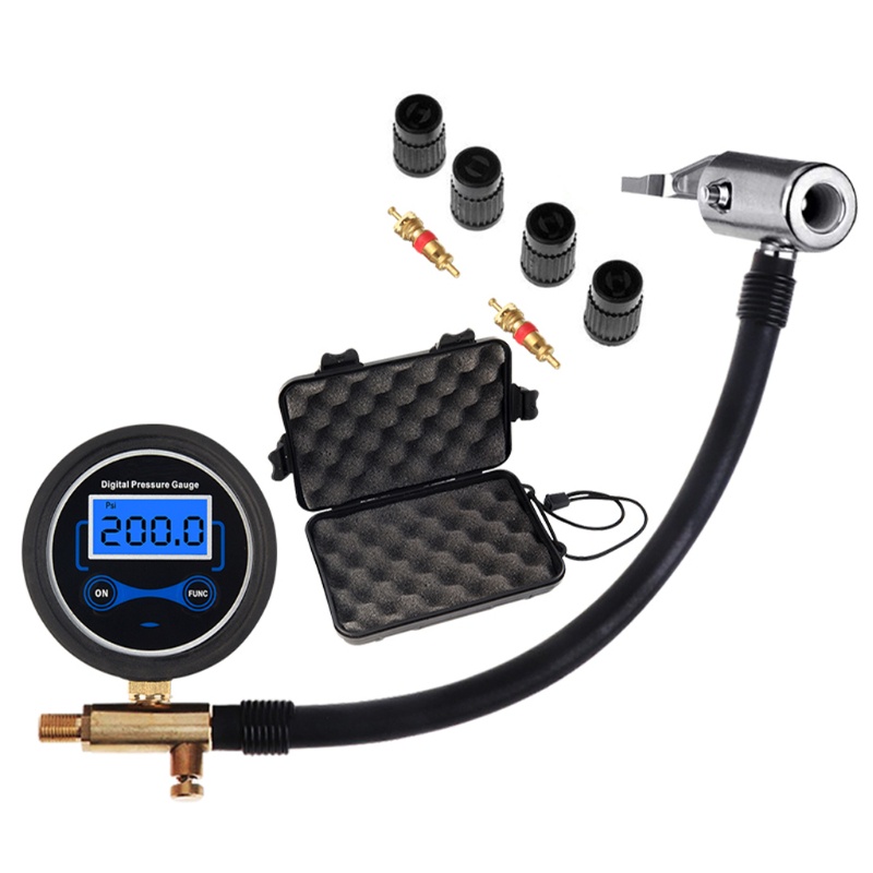 Dụng Cụ Đo Áp Suất Lốp Xe Hơi / Xe Đạp Độ Chính Xác Cao Bằng Kim Loại