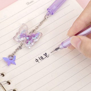 BÚT GEL TREO BƯỚM LẤP LÁNH