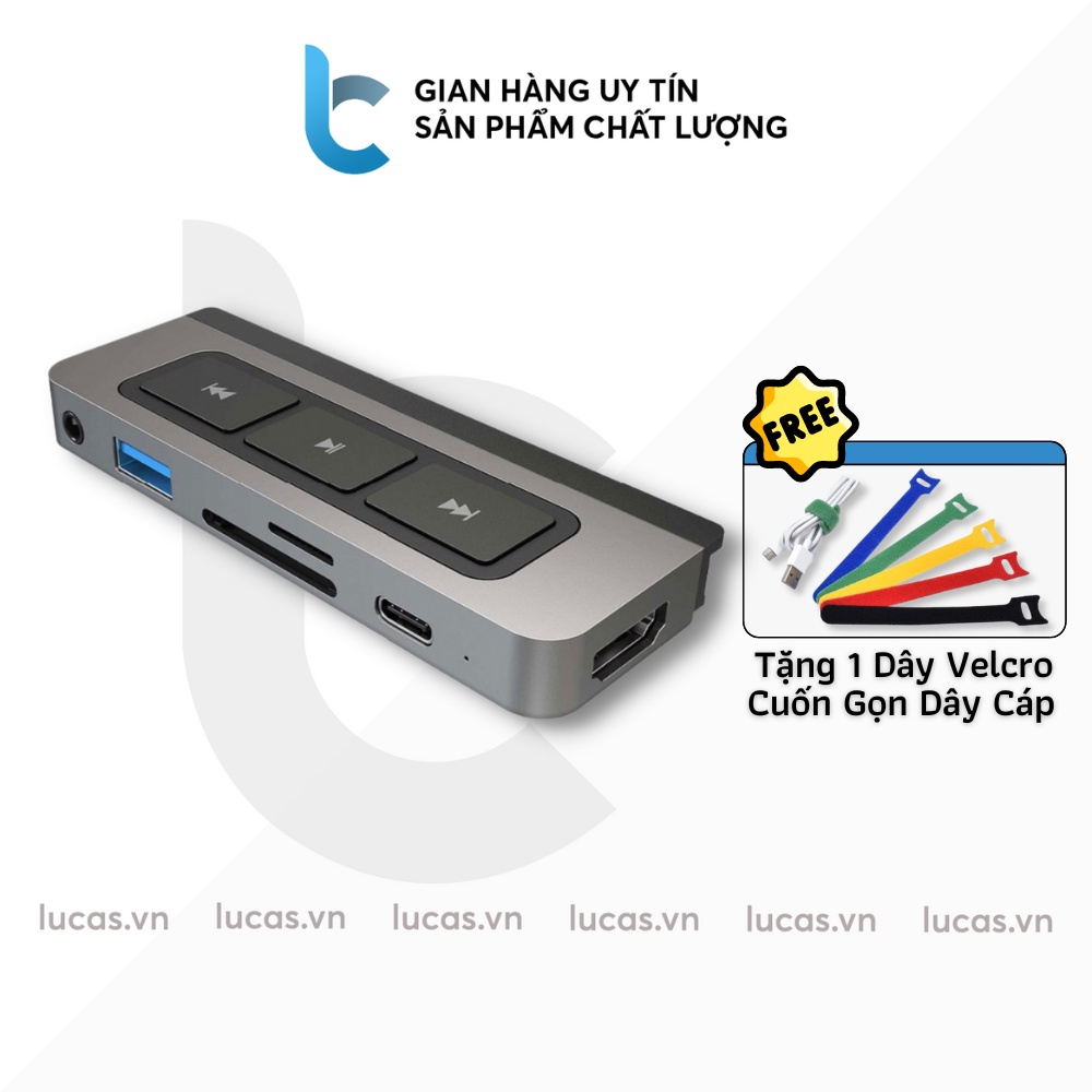 Cổng Chuyển/Hub USBC Đa Phương Tiện HyperDrive Media 6in1 HDMI 4K/60Hz