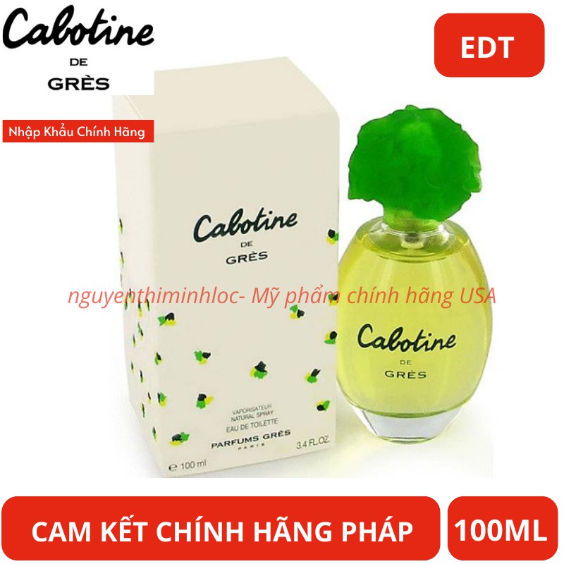Nước hoa Cabotine De Gres Xanh EDT 100ml