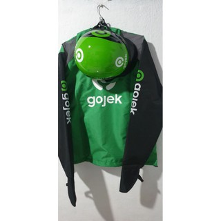 Combo áo khoác gojek và 1 nón bảo hiểm