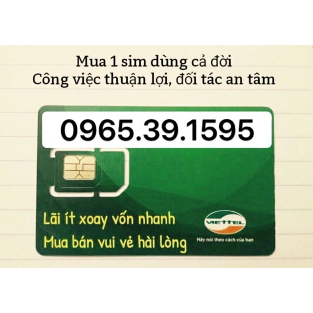 😍sim viettel đầu 096 đuôi 595