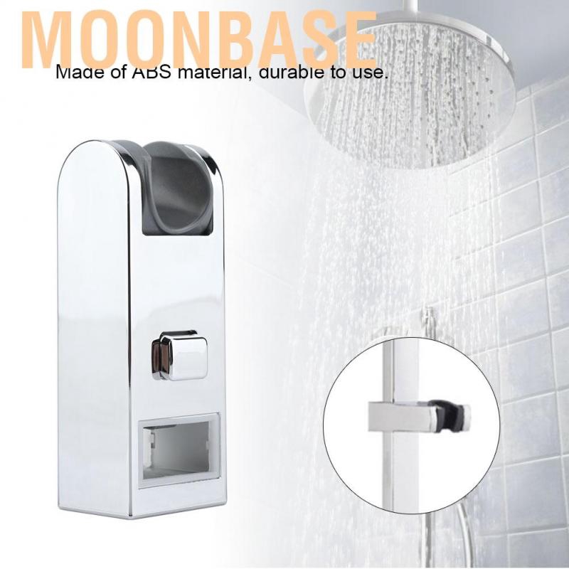 Moonbase ABS Chrome-plated Universal Hand Shower Head Bracket Adjustable Height Slider Bar Holder Stand 30*1