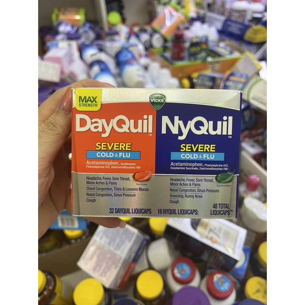 [Tramcathy] Vicks DayQuil &amp; NyQuil Severe Cold &amp; Flu Liquicaps