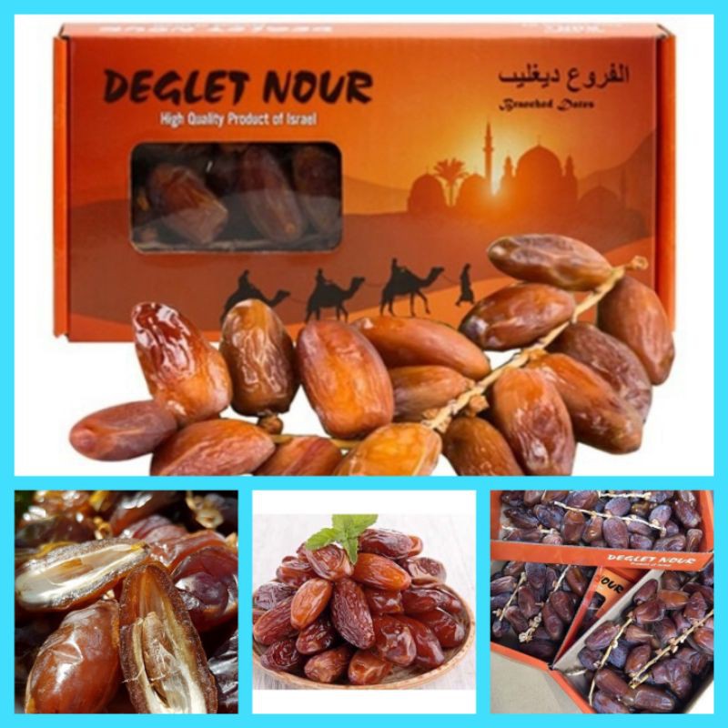 Chà Là Nguyên Cành Deglet Nour Israel 500gr